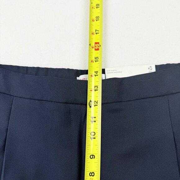 Liz Claiborne Women's Margot Wide Leg Pleated Stretch Blue Trousers Size 12 NWT - Picture 10 of 12